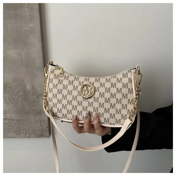 2025 Retro Printed Shoulder Bag Women's Gold Chain — feature 19