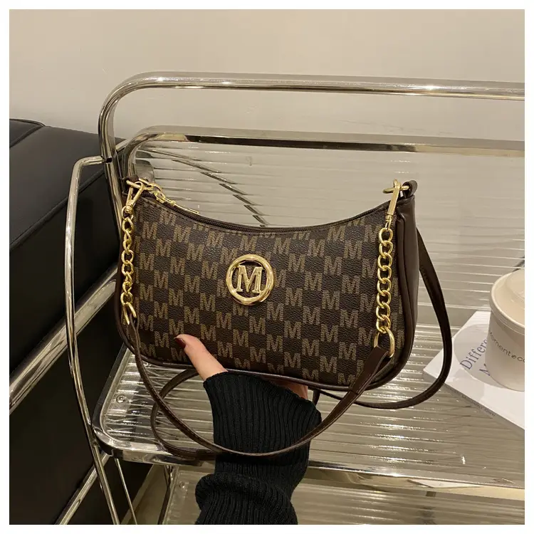 2025 Retro Printed Shoulder Bag Women's Gold Chain — feature 22