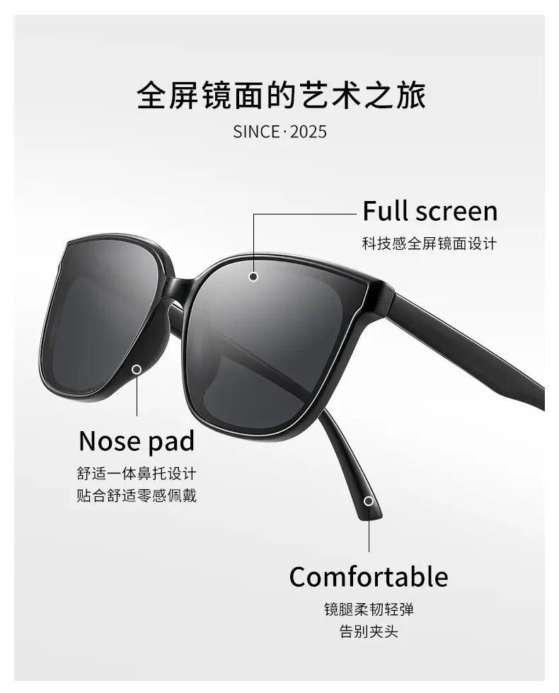 Black Polarized Sunglasses for Women UV400 Protection — feature 9