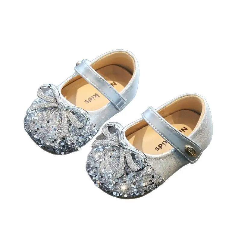 Spring Girls Sequin Mary Jane Baby Shoes All-Match