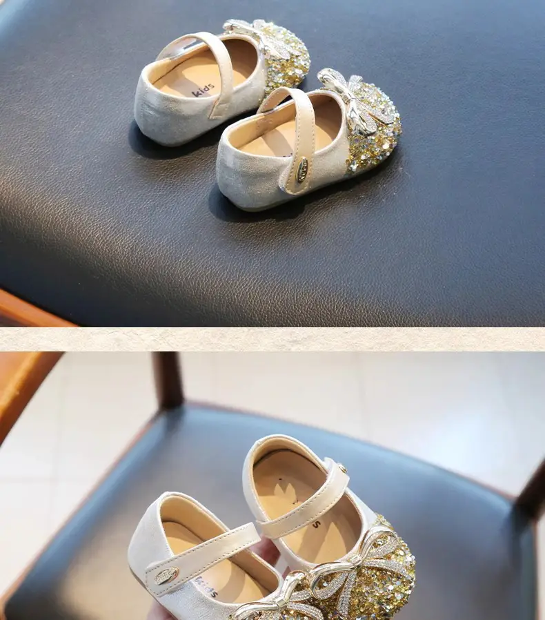 Spring Girls Sequin Mary Jane Baby Shoes All-Match — feature 4