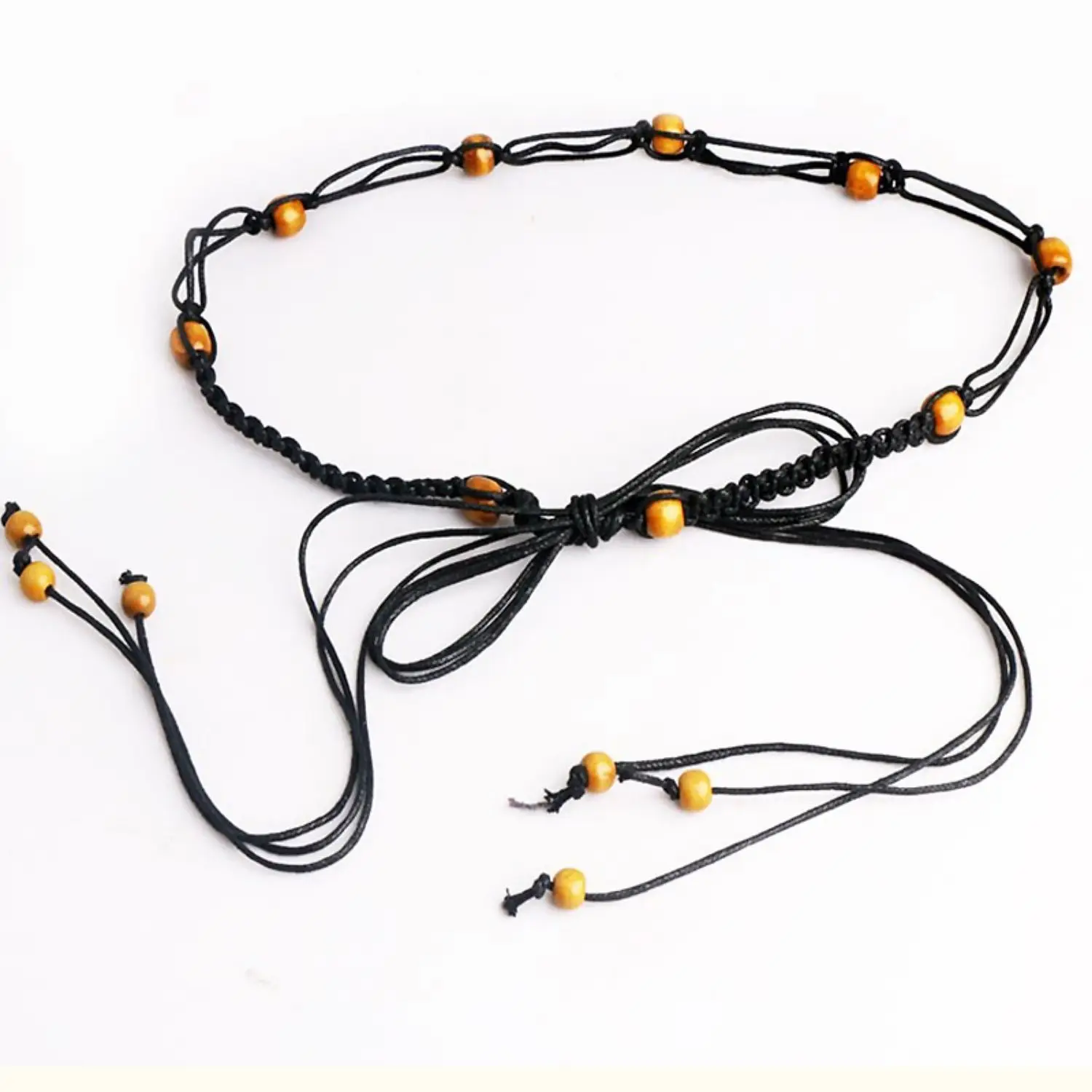 Gold Woven Belt Belt for Women Vintage Bohemian Waist Chain Dress - Image 10