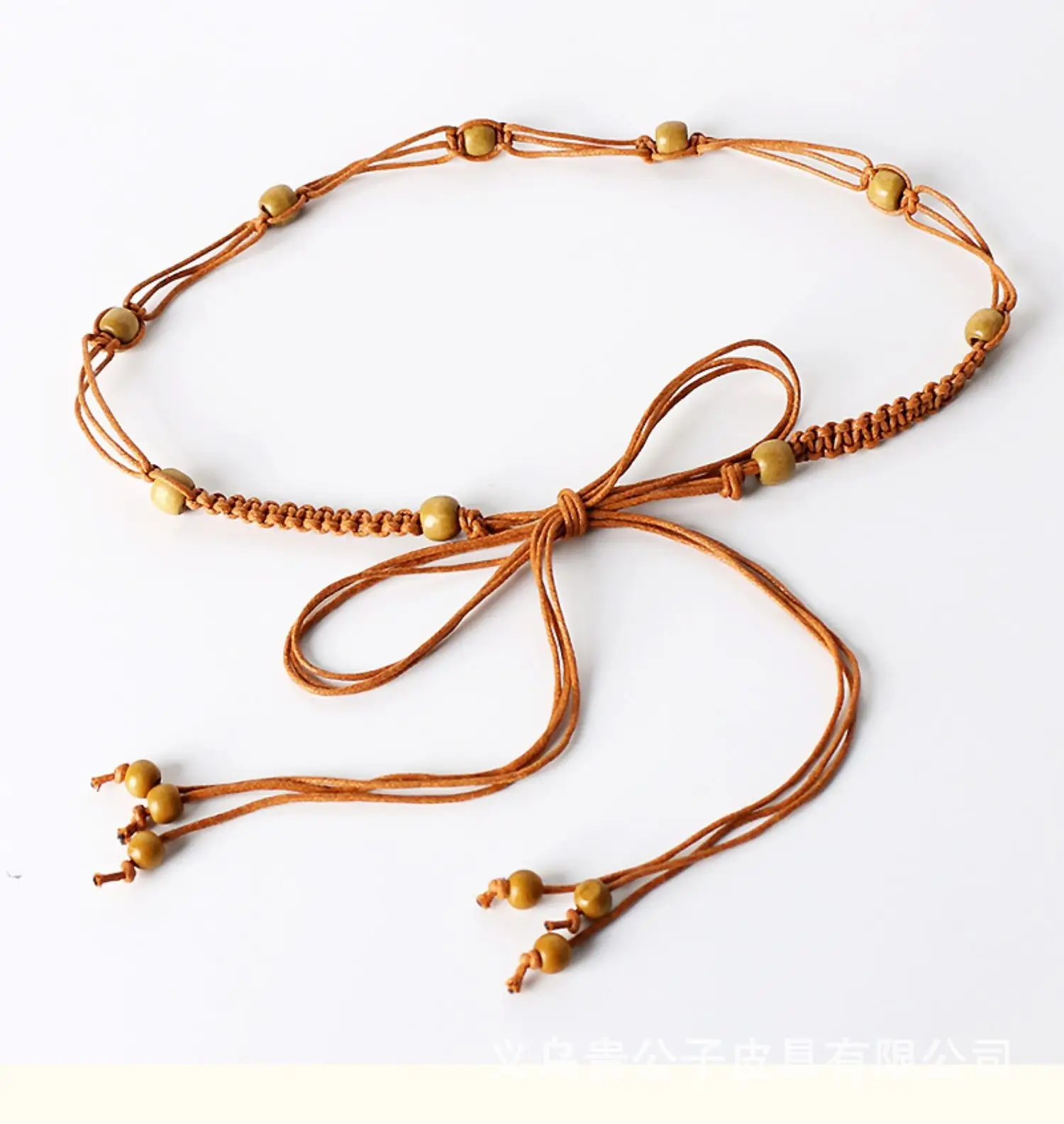 Gold Woven Belt Belt for Women Vintage Bohemian Waist Chain Dress — feature 4