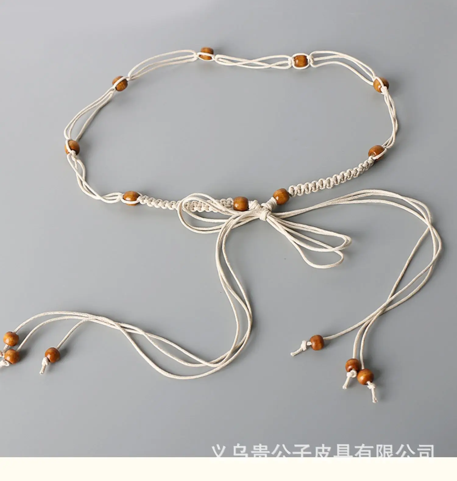 Gold Woven Belt Belt for Women Vintage Bohemian Waist Chain Dress - Image 4