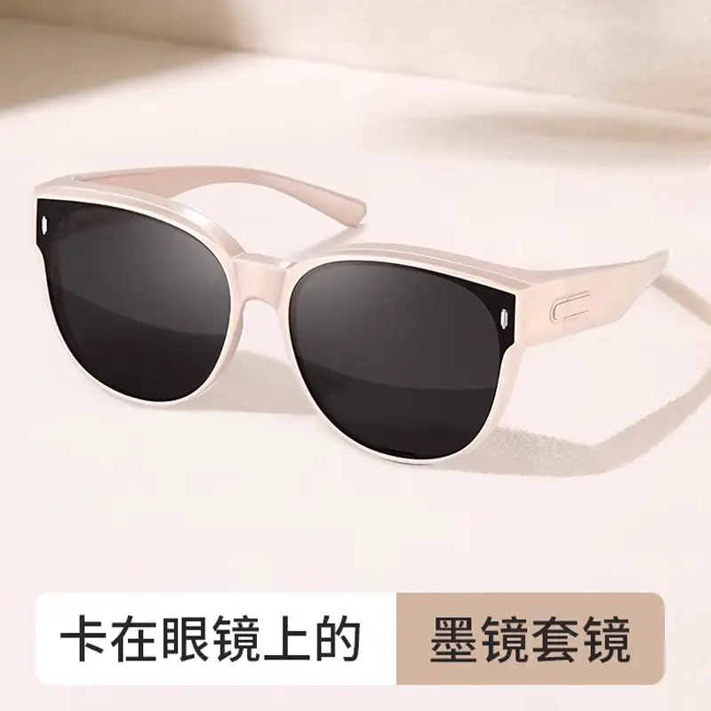 Korean Style Sunglasses Anti-UV 515 Polarized Black - Image 6
