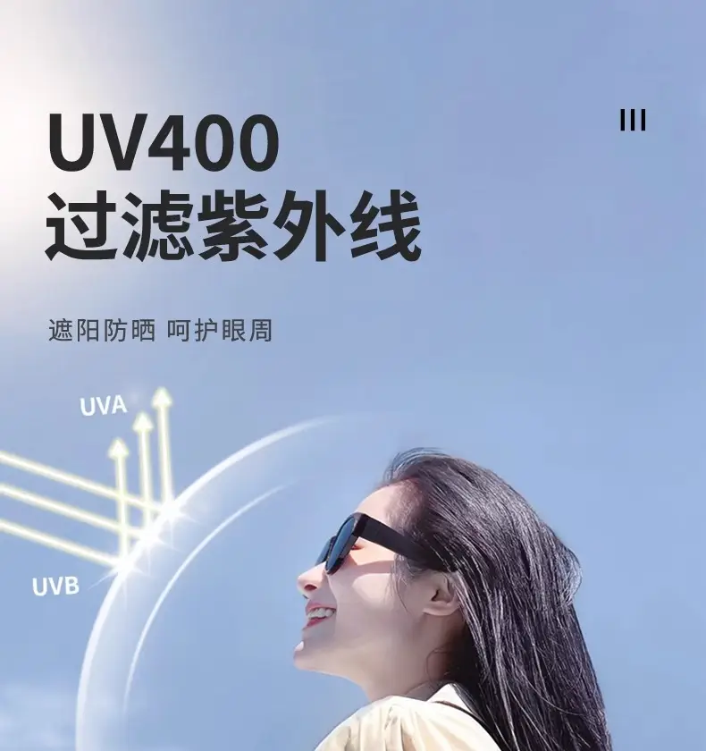 Korean Style Sunglasses Anti-UV 515 Polarized Black — feature 12