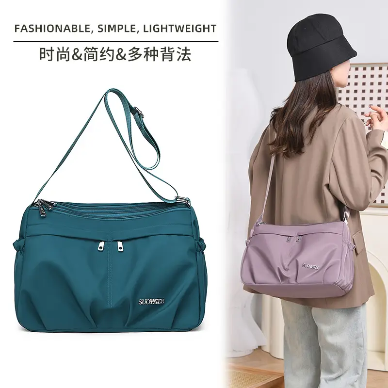 2025 New Nylon Crossbody Bag Women's All-match Casual Multi-layer Small Bag Portable Shoulder Bag - Image 9