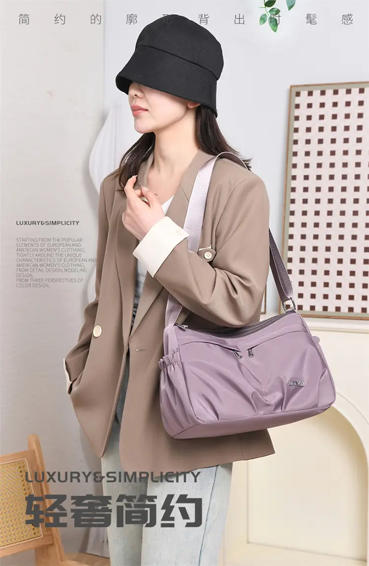 2025 New Nylon Crossbody Bag Women's All-match Casual Multi-layer Small Bag Portable Shoulder Bag — feature 1