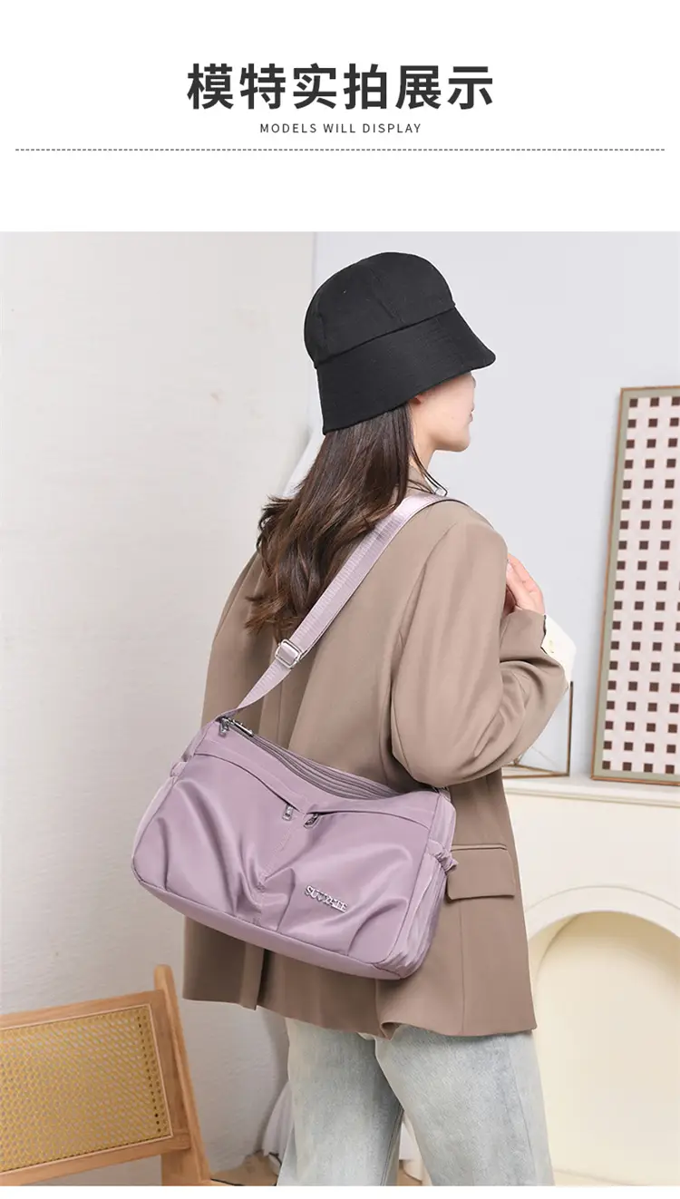 2025 New Nylon Crossbody Bag Women's All-match Casual Multi-layer Small Bag Portable Shoulder Bag — feature 20