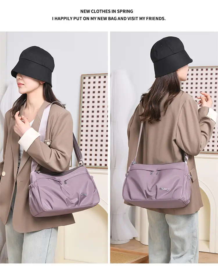 2025 New Nylon Crossbody Bag Women's All-match Casual Multi-layer Small Bag Portable Shoulder Bag — feature 21