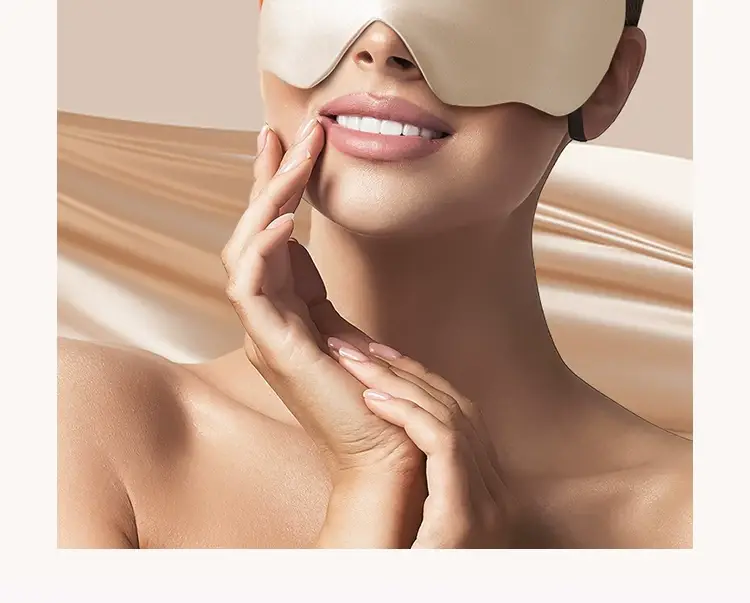 Silk Eye Mask Special for Sleep 100% Mulberry Silk Women's Sleep Shading to Relieve Fatigue Cloud Eye Mask — feature 10