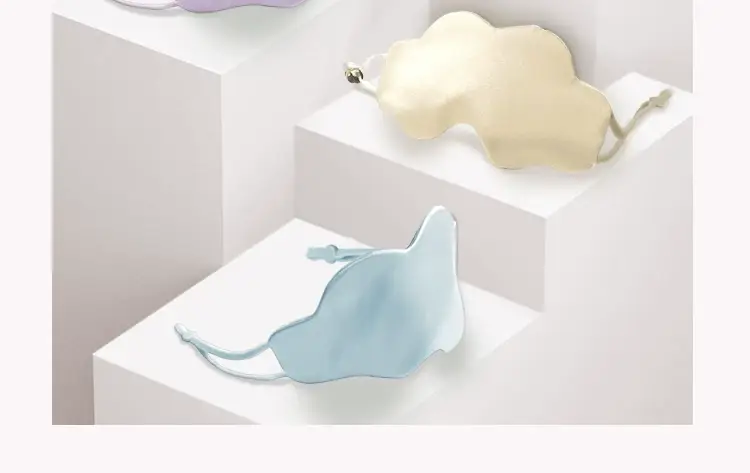 Silk Eye Mask Special for Sleep 100% Mulberry Silk Women's Sleep Shading to Relieve Fatigue Cloud Eye Mask — feature 16