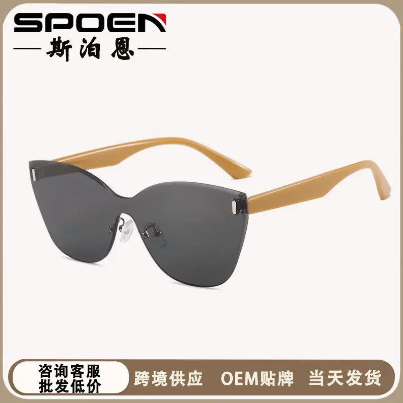 Cat's Eye Polarized Sunglasses UV Protection White Frame - Image 5