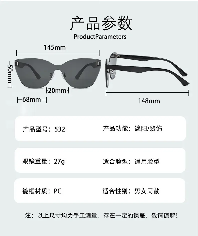 Cat's Eye Polarized Sunglasses UV Protection White Frame β feature 12