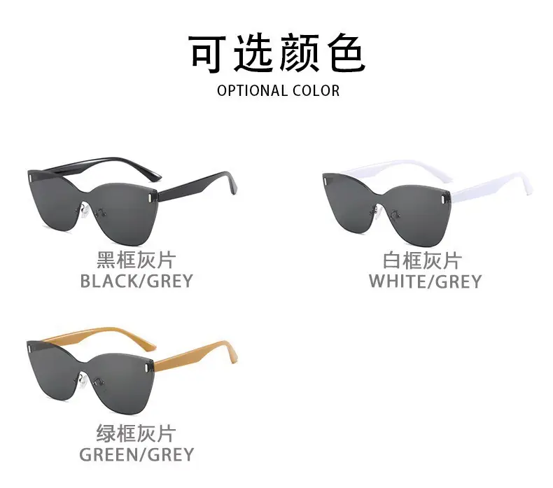 Cat's Eye Polarized Sunglasses UV Protection White Frame β feature 13