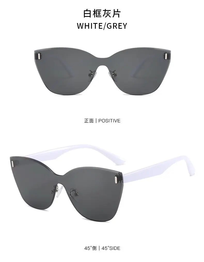 Cat's Eye Polarized Sunglasses UV Protection White Frame β feature 16
