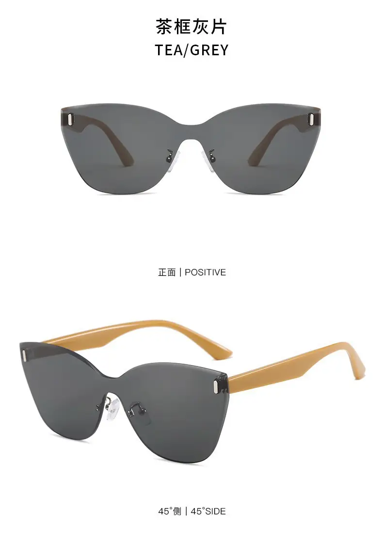 Cat's Eye Polarized Sunglasses UV Protection White Frame β feature 17