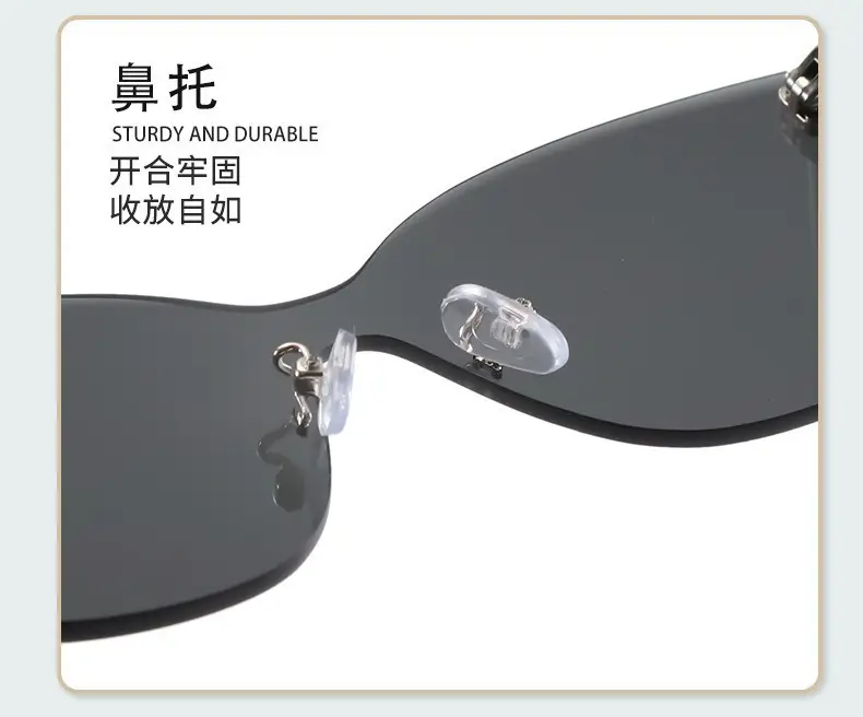 Cat's Eye Polarized Sunglasses UV Protection White Frame β feature 9