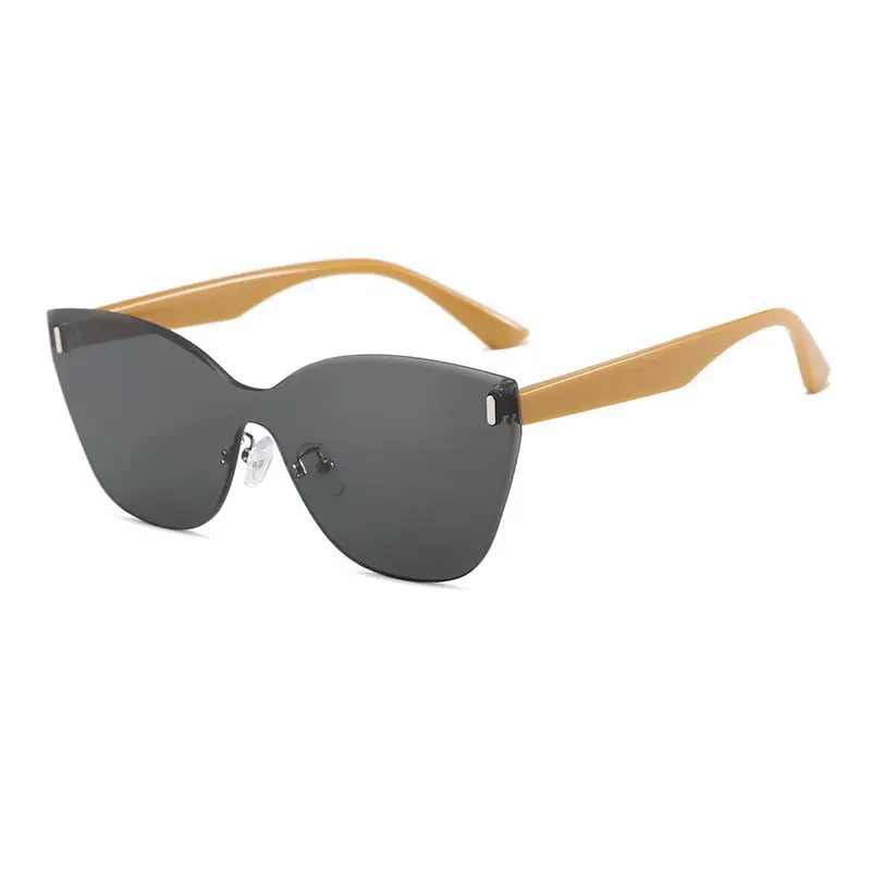 Cat's Eye Polarized Sunglasses UV Protection White Frame - Image 3