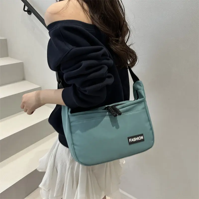Orange Korean Style Large Capacity Women's Shoulder Bag - Image 8