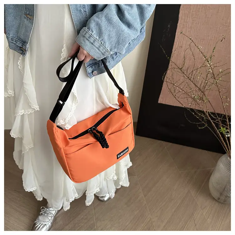Orange Korean Style Large Capacity Women's Shoulder Bag — feature 16