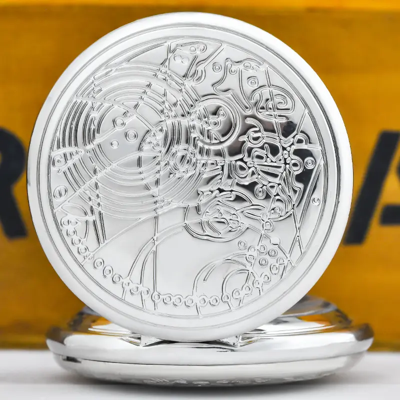 Retro Flip Pocket Watch for Men Women Quartz Chain — feature 6