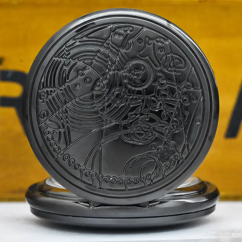 Retro Flip Pocket Watch for Men Women Quartz Chain — feature 8