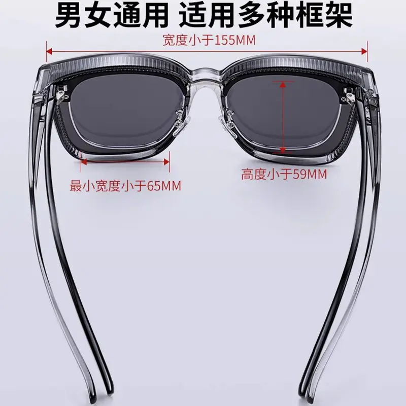 Men Polarized Sunglasses Black Frame Anti-Glare Outdoor - Image 8