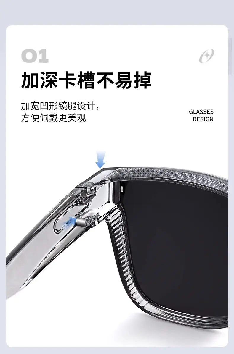 Men Polarized Sunglasses Black Frame Anti-Glare Outdoor β feature 27