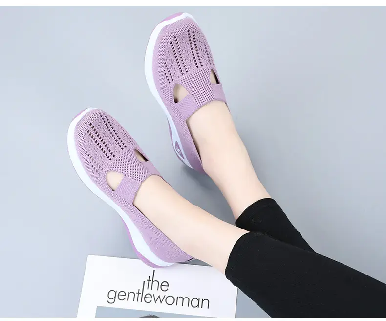 Cross-border generation hair plus size women's shoes breathable comfortable shoes wholesale middle-aged and elderly mother shoes casual mesh shoes children — feature 18