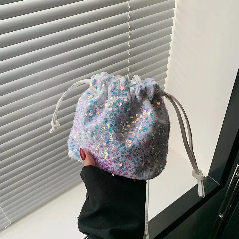 Sequined Crossbody Bag for Women 2025