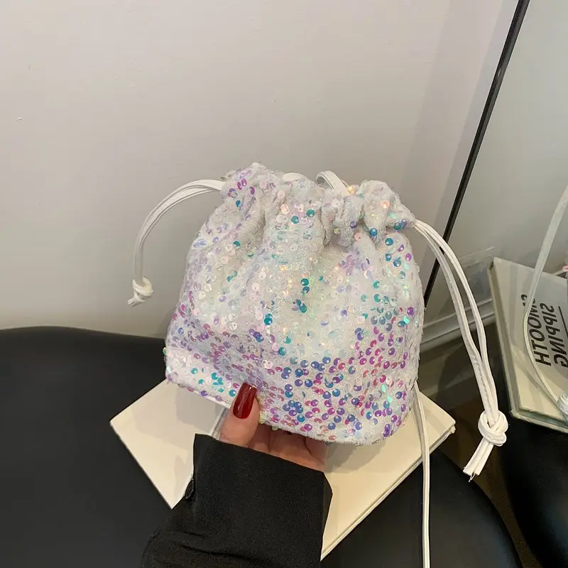 Sequined Crossbody Bag for Women 2025