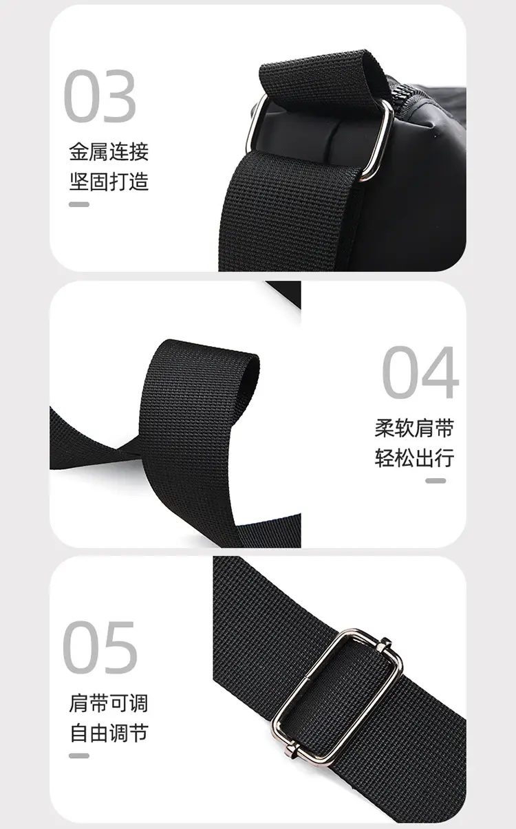 Korean Style Water-Repellent Crossbody Bag for Men — feature 15