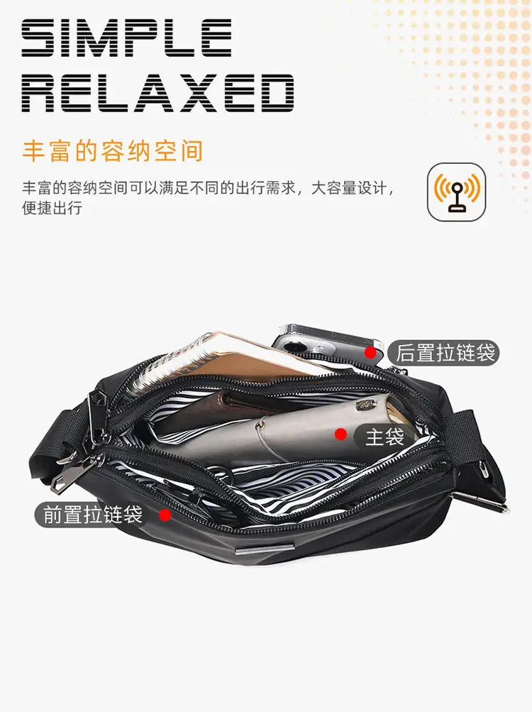 Korean Style Water-Repellent Crossbody Bag for Men — feature 18