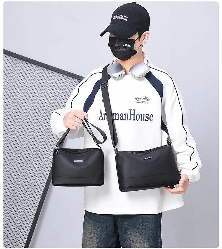 Korean Style Water-Repellent Crossbody Bag for Men — feature 26
