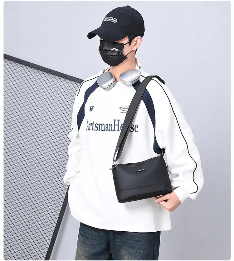 Korean Style Water-Repellent Crossbody Bag for Men — feature 27