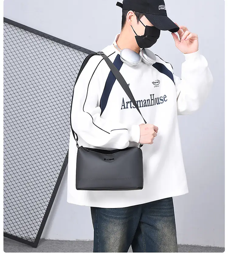 Korean Style Water-Repellent Crossbody Bag for Men — feature 30