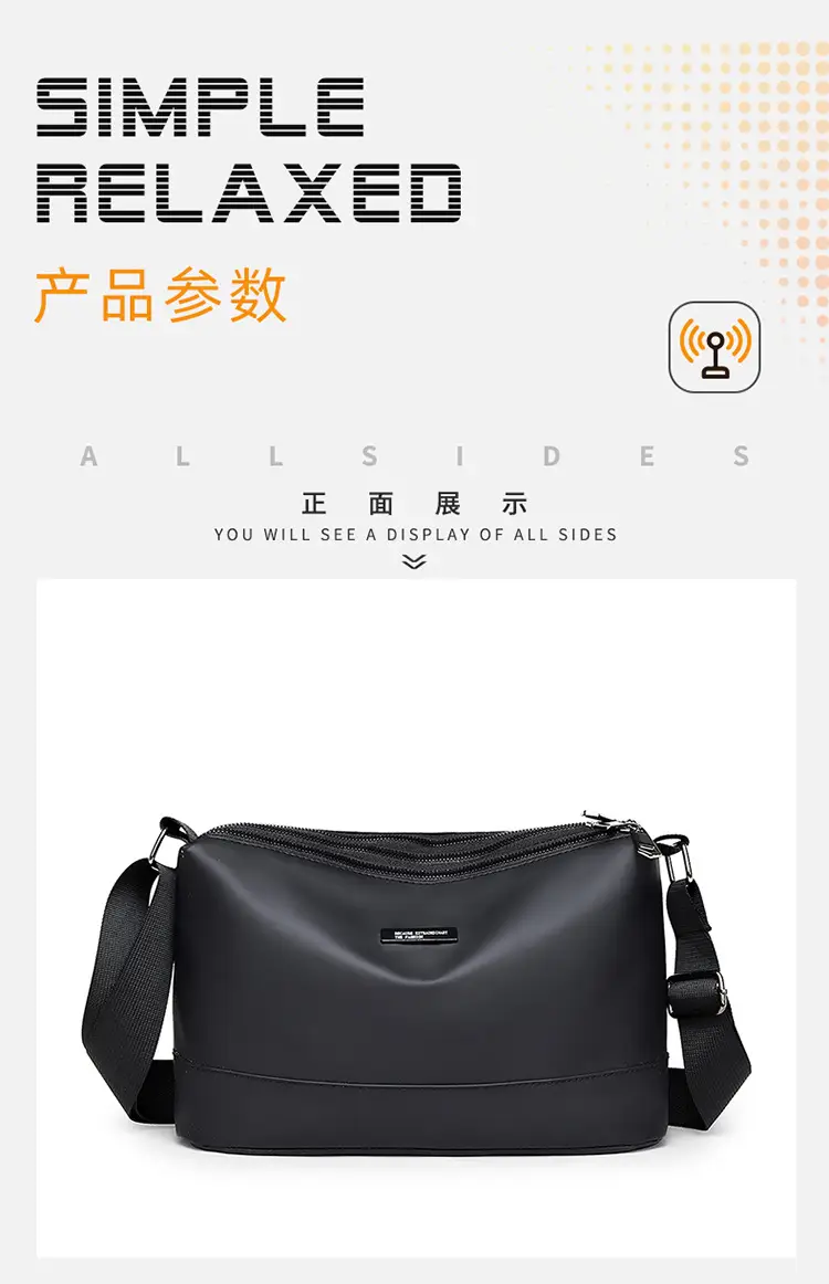 Korean Style Water-Repellent Crossbody Bag for Men — feature 8