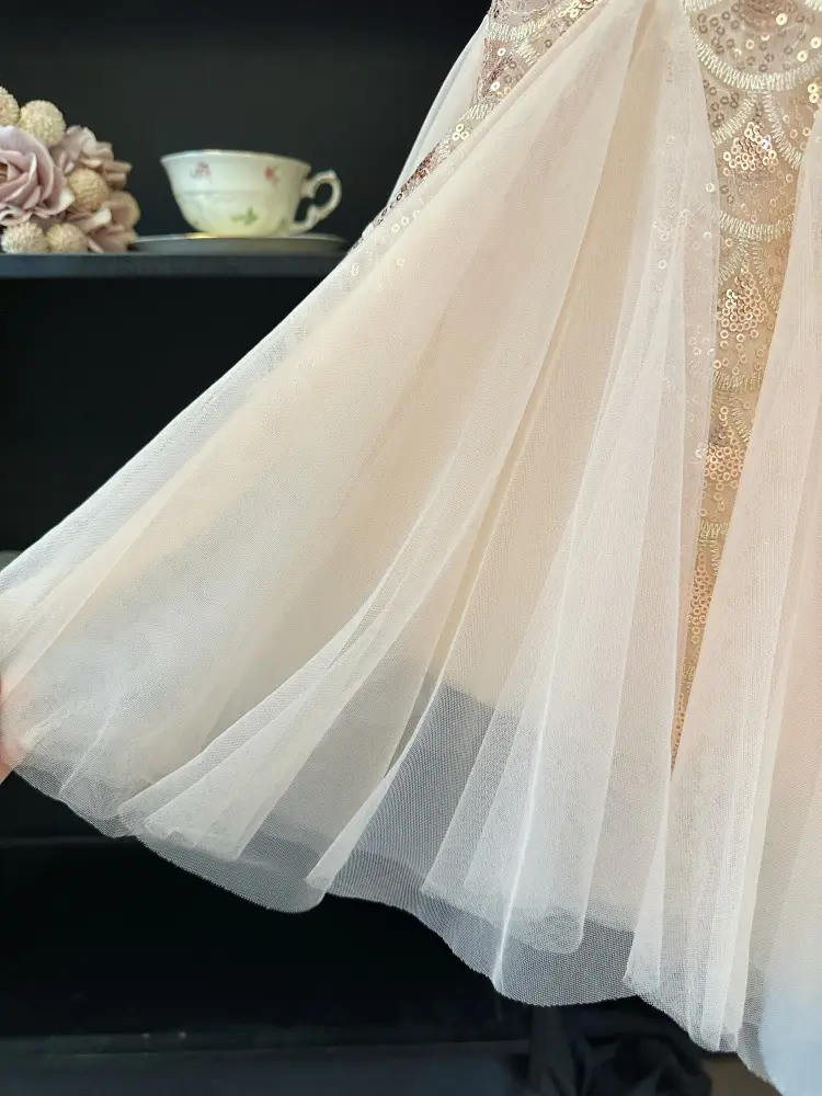 Girls' Dress 2026 Summer New Style Children's Stylish Princess Dress Baby Fashion Mesh Flutter Sleeve Vest Dress — feature 7
