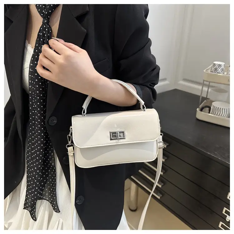 2025 Women's Silver Textured Square Handbag — feature 16