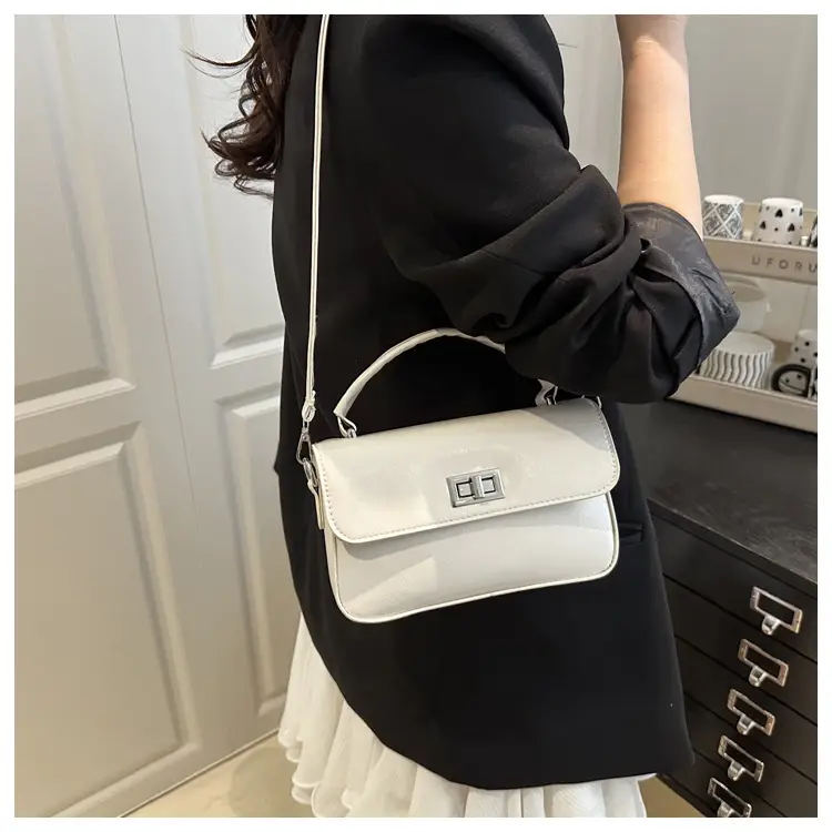 2025 Women's Silver Textured Square Handbag — feature 18