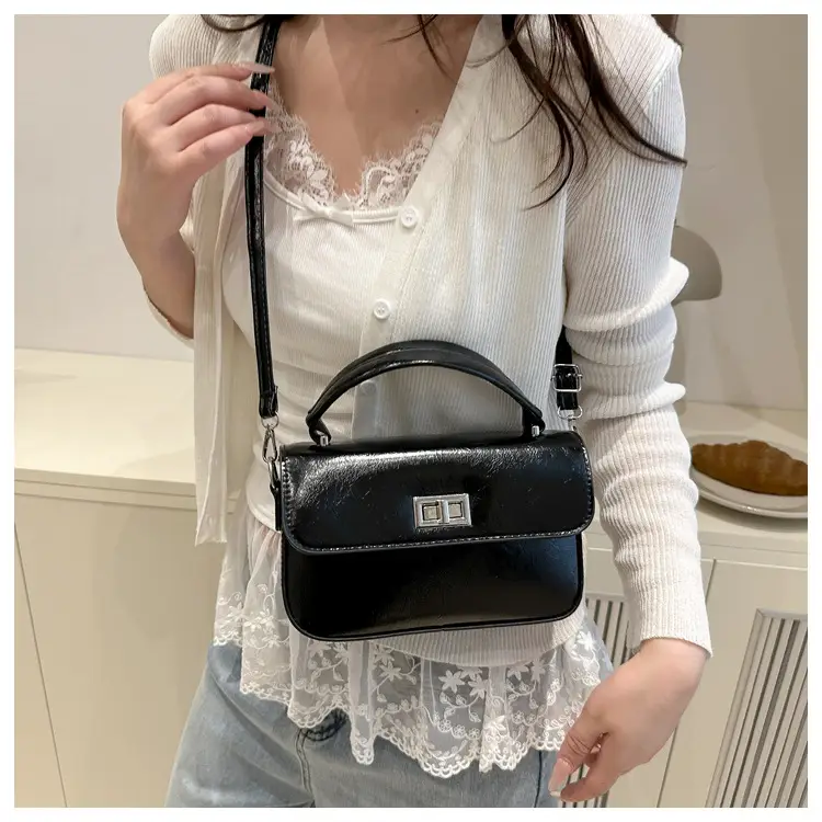 2025 Women's Silver Textured Square Handbag — feature 31