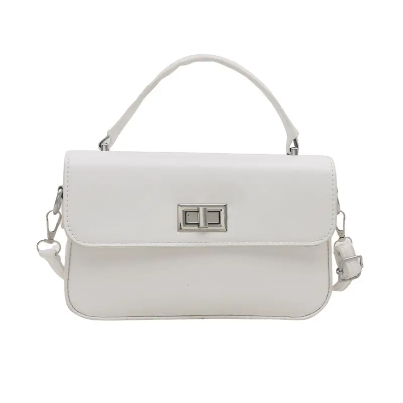 2025 Women's Silver Textured Square Handbag - Image 2