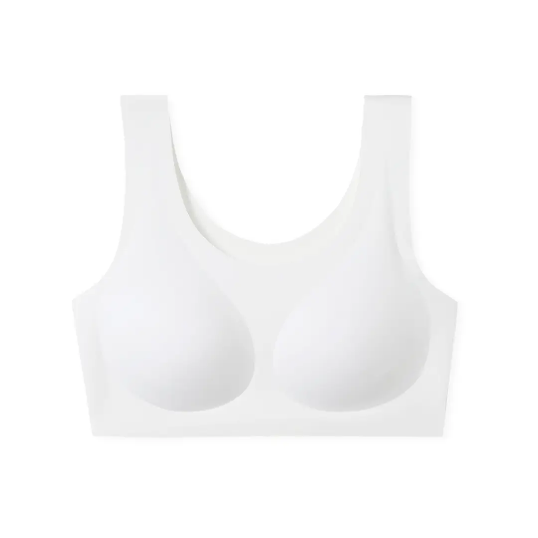 Seamless Underwear for Junior High School Students, 15-Year-Old Girls' Anti-Shock Vest, Second and Third Stage Teenage Bras