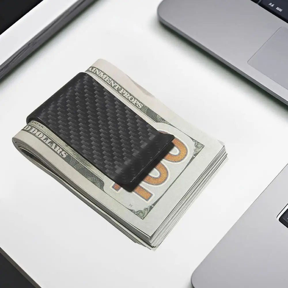 New Card Holder Portable Moisture-Proof Carbon Fiber Cross-Border Amazon Popular Ebay Stripesd Wallet Card Holder Copper Wallet — feature 10