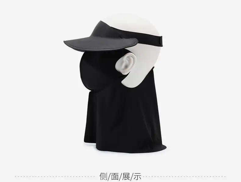 Women's Reusable Sun Protective Mask with Veil Cap — feature 44