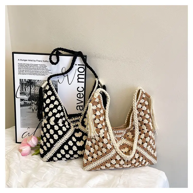 Cross-Border Woven Shoulder Bag Pastoral Style 2026 — feature 1