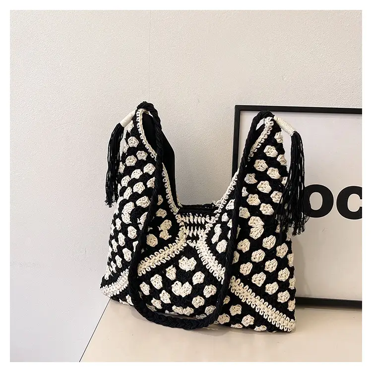 Cross-Border Woven Shoulder Bag Pastoral Style 2026 — feature 12