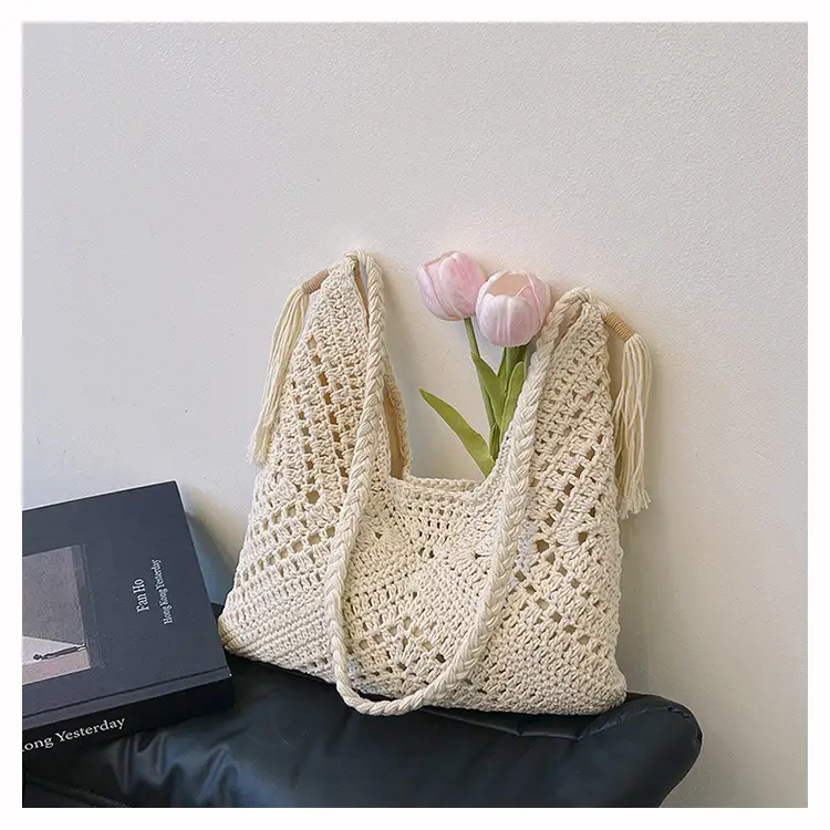 Cross-Border Woven Shoulder Bag Pastoral Style 2026 — feature 14