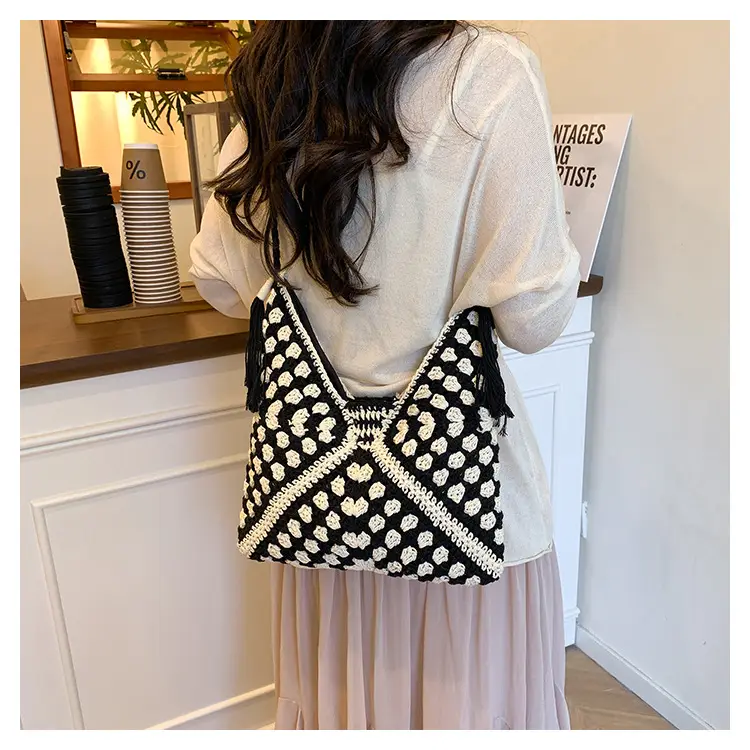 Cross-Border Woven Shoulder Bag Pastoral Style 2026 — feature 19